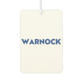 Reverend Warnock Georgia Senat Absturz blau weiß Autolufterfrischer