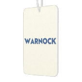 Reverend Warnock Georgia Senat Absturz blau weiß Autolufterfrischer (Links)