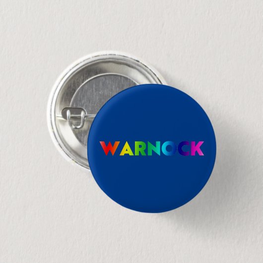 Reverend Warnock Georgia Senat Runoff Stolz lgbt Button (Vorne & Hinten)