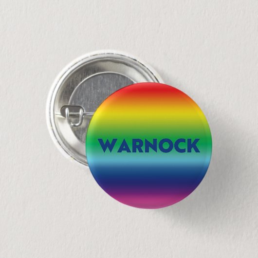 Reverend Warnock Georgia Senat Runoff Stolz lgbt Button (Vorne & Hinten)
