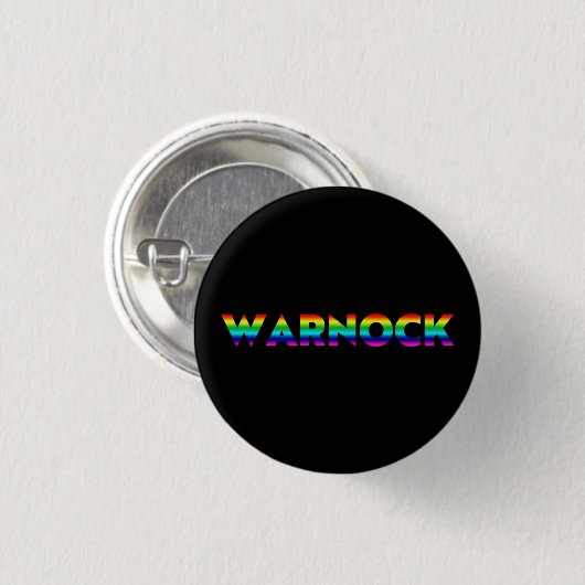 Reverend Warnock Georgia Senat Runoff Stolz lgbt Button (Vorne & Hinten)