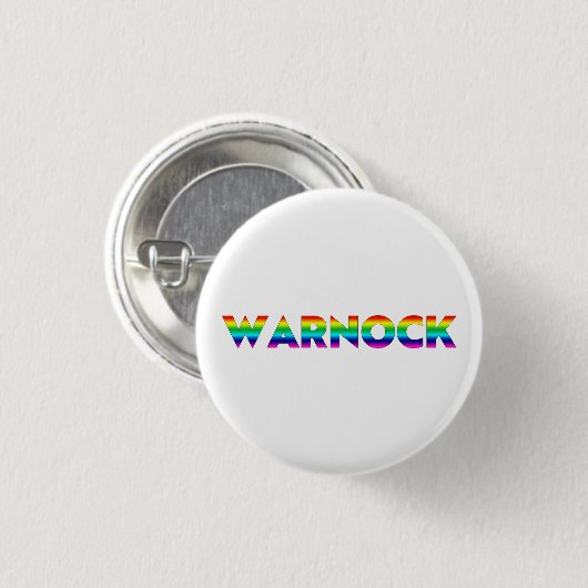 Reverend Warnock Georgia Senat Runoff Stolz lgbt Button (Vorne & Hinten)