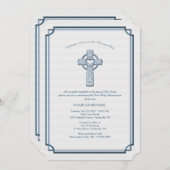 Reverent Cross Religious Einladung (Vorne/Hinten)