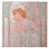 Reverie du Soir (1899) Fliese (Vorderseite)