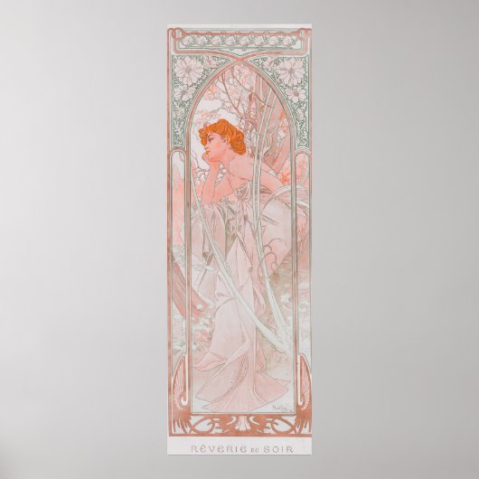 Reverie du Soir (1899) von Alphonse Mucha Poster (Vorne)