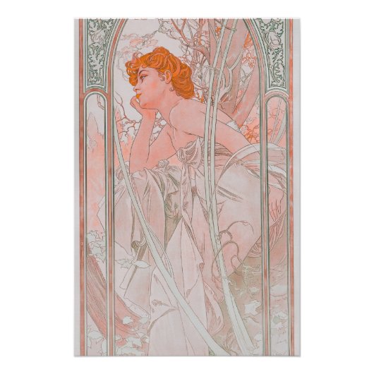 Reverie du Soir (1899) von Alphonse Mucha Poster (Vorderseite)