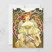 Reverie, Kunstmalerei, Geburtstagsgrüße Karte (Vorderseite)