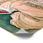 Reverie von Alphonse Mucha Decorative Poster (Ecke)