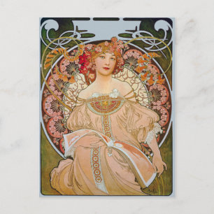 Reverie von Alphonse Mucha Kunstwerke der Kunst Postkarte