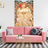 Reverie von Alphonse Mucha Leinwanddruck (Insitu (Wohnzimmer))