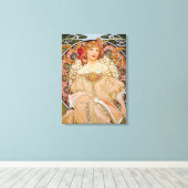 Reverie von Alphonse Mucha Leinwanddruck (Insitu (Holzboden))