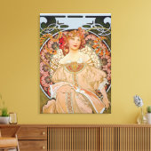 Reverie von Alphonse Mucha Leinwanddruck (Insitu (Wohnzimmer))