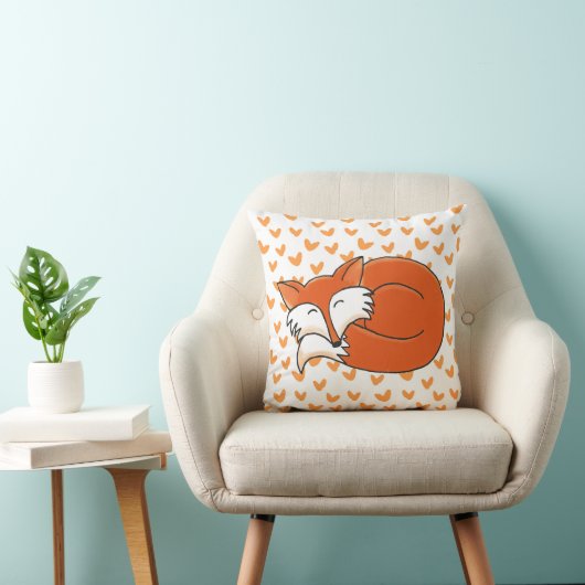 Reversable kleine Foxschlämmung/Sitzen Kissen (Stuhl )