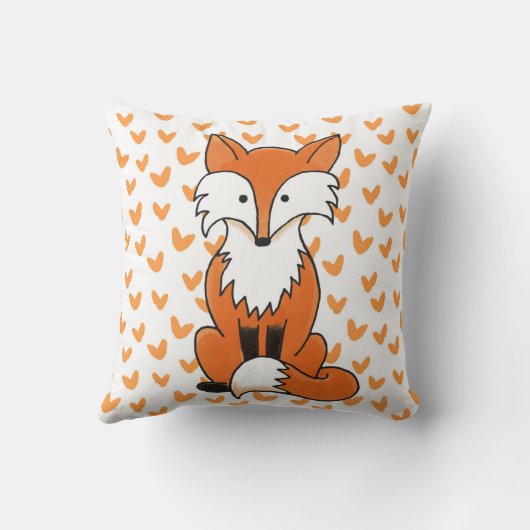 Reversable kleine Foxschlämmung/Sitzen Kissen (Rückseite)