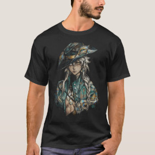 Reverse 1999 Argus Cowboy Hut Gürtel Oberschenkel T-Shirt
