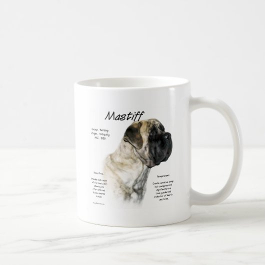 Reverse Brindle Mastiff History Kaffeetasse (Rechts)