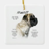 Reverse Brindle Mastiff History Keramikornament (Vorderseite)