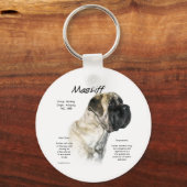 Reverse Brindle Mastiff History Schlüsselanhänger (Vorderseite)