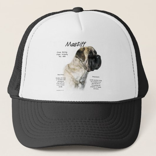 Reverse Brindle Mastiff History Truckerkappe (Vorderseite)