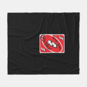 Reverse Card Love You More Funny Playful Style  Fleecedecke (Vorderseite (Horizontal))