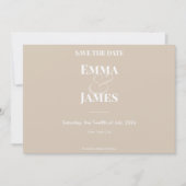 Reverse Champagner Et-Zeichen Hochzeit | Save the Date (Vorderseite)