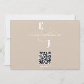 Reverse Champagner Et-Zeichen Hochzeit | Save the Date (Rückseite)