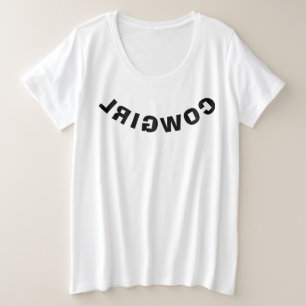 Reverse Cowgirl Große Größe T-Shirt