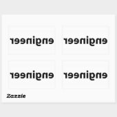 Reverse Engineer Rechteckiger Aufkleber (Blatt)