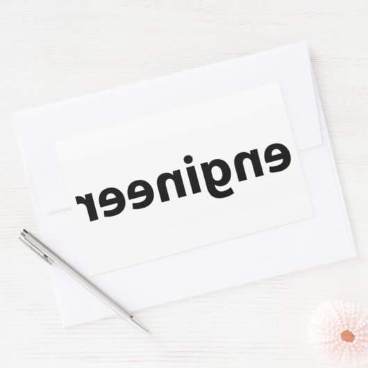 Reverse Engineer Rechteckiger Aufkleber (Umschlag)