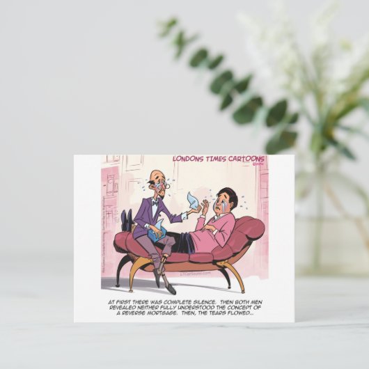Reverse Hypothekentherapie Funny Postkarte (Stehend Vorderseite)