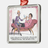Reverse Hypothekentherapie Funny Silbernes Ornament (Links)