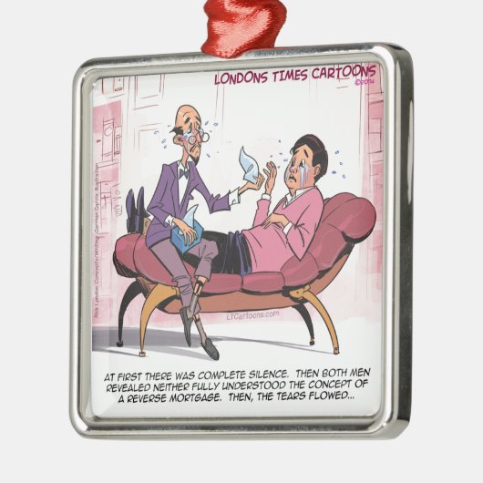 Reverse Hypothekentherapie Funny Silbernes Ornament (Links)