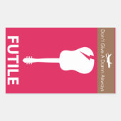 Reverse Psychology Fragile Sticker (Vorderseite)