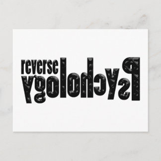 Reverse Psychology Postkarte