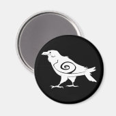 Reverse Tribal Raven Kühlschrankmagnet (Vorderseite/Rückseite)