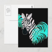 Reverse Zebra - Invertiert Postkarte (Vorne/Hinten)