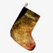 Reversed Loop Fingerprint Small Christmas Stocking Kleiner Weihnachtsstrumpf (Vorderansicht (hängend))