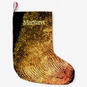 Reversed Loop Fingerprint Small Christmas Stocking Kleiner Weihnachtsstrumpf (Vorderseite)