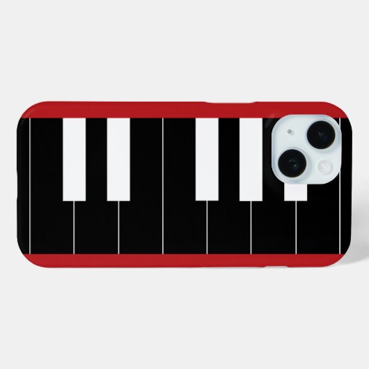 Reversed Piano Keys Case-Mate iPhone Hülle (Rückseite (Horizontal))