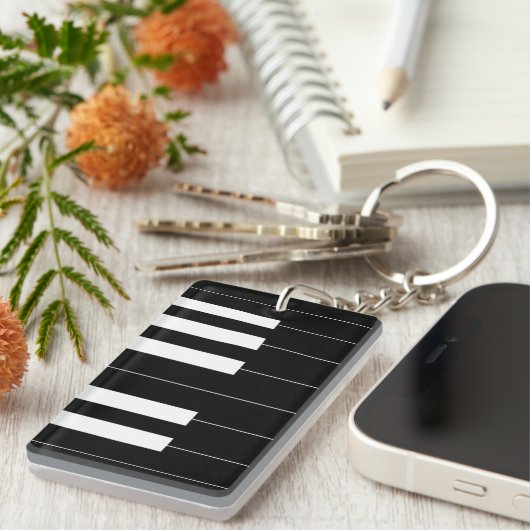 Reversed Piano Keys Schlüsselanhänger (Vorderseite rechts)