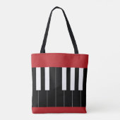 Reversed Piano Keys Tasche (Rückseite)