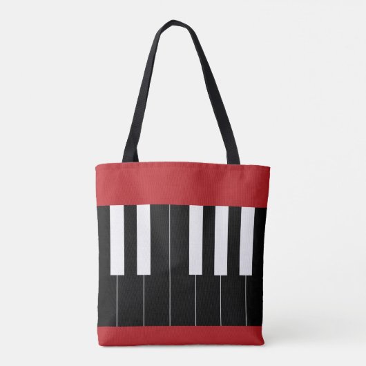 Reversed Piano Keys Tasche (Rückseite)