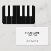 Reversed Piano Keys Visitenkarte (Vorne/Hinten)