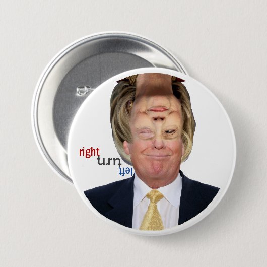 Reversible 2016 for President Button (Vorne & Hinten)
