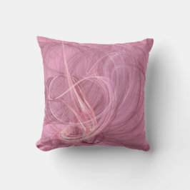 Reversible Abstrakt texturierte elegante rosa Kiss Kissen