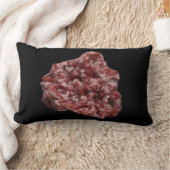 Reversible Andradite Garnet und Calcite Crystal Lendenkissen (Decke)