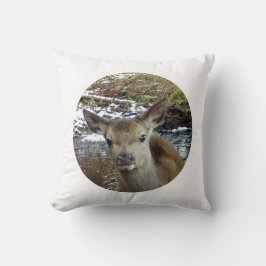 Reversible Baby Deer Lumbar Kissen