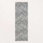 Reversible Black and White Boho, Sinti und Roma De Yogamatte (Vorderseite)