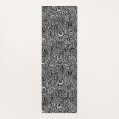 Reversible Black and White Boho, Sinti und Roma De Yogamatte (Rückseite)