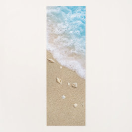 Reversible Blue Beach Waves Yoga Mat Yogamatte